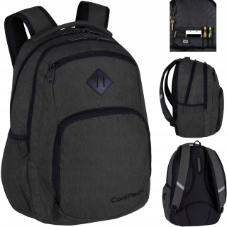 CoolPack školský batoh pre mládež Break black