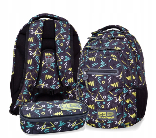 Školský batoh - Coolpack Youth School Backpack Rfid Black