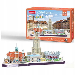 Cubic 3D Fun Puzzle Warsaw City Line 159 ELEM