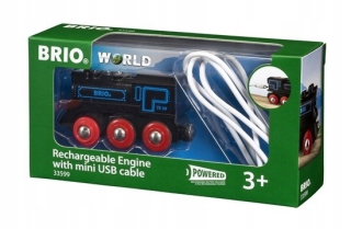 Čierny lokomotíva s Mini USB - Brio