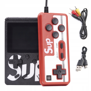 Čierna mini retro konzoly pad 400gier USB kábel AV
