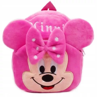Červená batoh myši Minnie plyšová materská škola