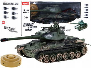 Diaľkovo ovládaný tanku T-34 99 815, so vzduchovým maskovanie