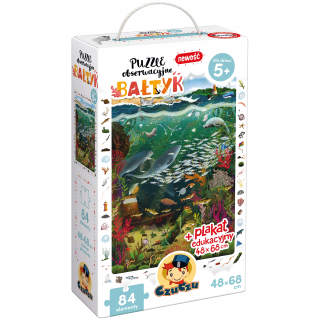 CzuCzu BALTYK pozorovacie puzzle a plagát 5+