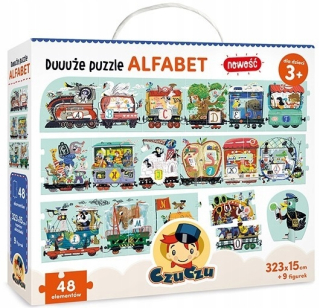 Czuczu Duuuże Puzzle Abeceda 48 prvkov