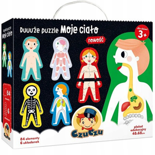 Czúcz duużo Puzzle Moje telo 84el Veľký 47cm