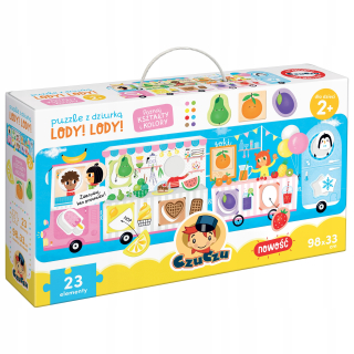 Czúcz zmrzlina! ZMRZLINA! Puzzle s otvorom 2+