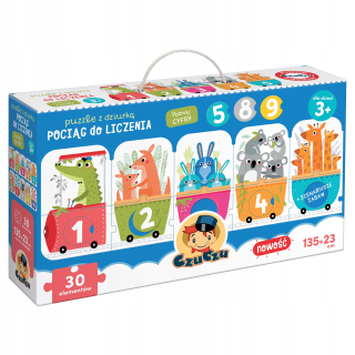 CzuCzu VLAK NA POČÍTANIE puzzle s otvorom 3+