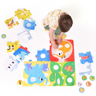 Czúcz puzzle veľké 34el. 2L + zvieratá