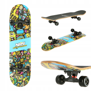 Klasická skateboard nils drevené ABEC7 až 100 kg