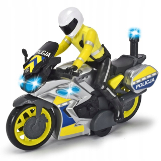 Dickie SOS Motorcycle Polícia 17cm