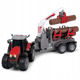 DICKIE Traktor s prívesom Massey Ferguson 8737