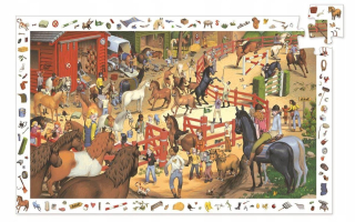Djeca Puzzle Pozorovanie 200el. Jazda na koni 6+