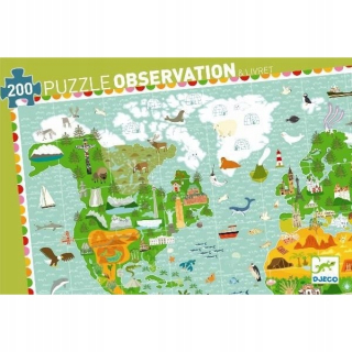 Djeca Puzzle pozorovací štruktúry na celom svete 200 7412 El