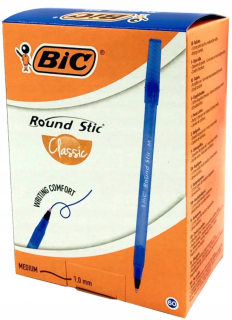 BIC Round Stic Office Pen. Modré 60 ks