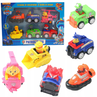 Paw Patrol - Psi hliadka 6 vozidiel záchranu psov
