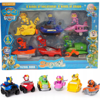 Paw Patrol - Psy Patrol Sada 6 vozidiel Sea Patrol