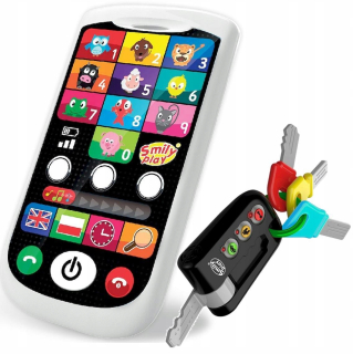 TOUCH a kľúče TELEFÓN smartphone POL-ANG smily