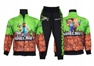 Minecraft -  Tracksuit minecraft Mikinky nohavice vzor M10 Veľkosť 128