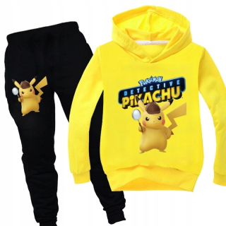 Pokémon - Pikachu Pokemon tepláky s kapucňou farbami