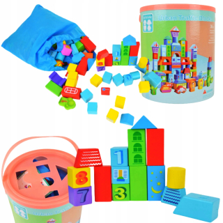 Drevená vzdelávacie puzzle bloky Radenie Hit