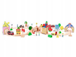 Drevená fronta batterie trati Ecotoys
