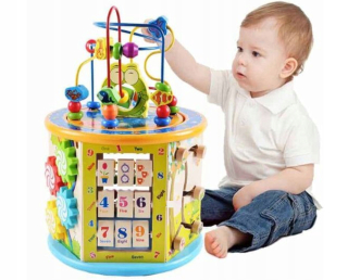 Drevenej krabici CUBE EDUCATIONAL 8in1 sorter