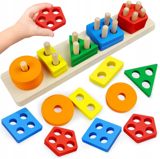 Drevené logické triedič Montessori