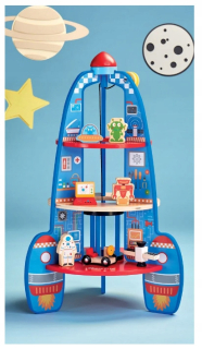 Drevená multifunkčné raketa s výťahom 53,5cm