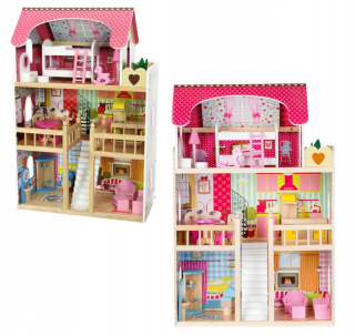 Drevený DOLL HOUSE FOR LED COIL S MEBELKAMI