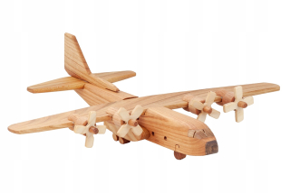 Drevený model WOOD Airplane Military Hercules