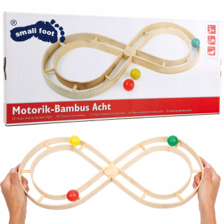 Drevená dráha pre korálky osem motorového tréningu