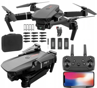 DRON E90 PRE KAMERY HD 4K WIFI TOY vznáša 250m
