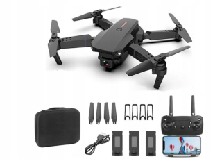 DRON FOLONE E88 PRO 2K-Fi 4kmin 3Bater