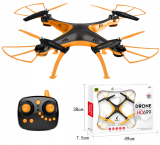 DRON diaľkovo ovládaný na RC rádio + Big ovládanie diaľkovým
