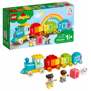 Stavebnica - Duplo vlak s číslami - Počítanie učenia (10954)