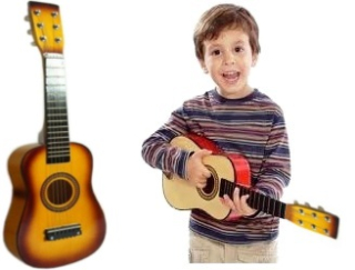 Veľká drevená klasická gitara 6stron členka 1221