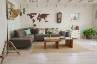 Destké samolepky - Veľká drevená mapa sveta 175x86cm Rôzne farby