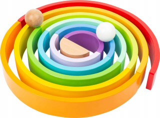Big drevené puzzle dúhových Montessori vankúšiky