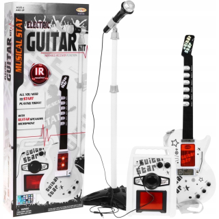 Veľký elektrická gitara zosilňovač mikrofón stojan