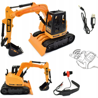 LARGE EXCAVATOR Diaľkové ovládanie HAND NOVÉ gestá