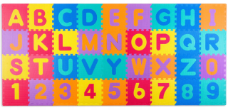 Vysoká penová podložka vzdelávacie puzzle 6ks.