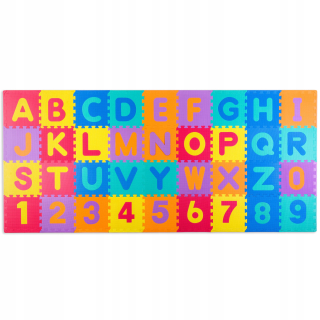 Veľký penová podložka 36 puzzle skladačky 36ks.