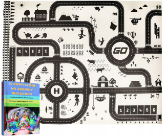 Veľký Educational Floor Mat 130x100cm Children