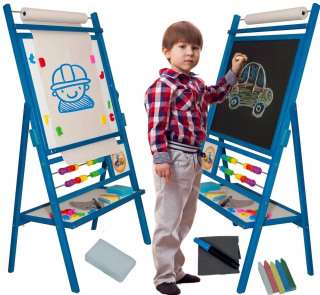 Veľká rotačná magnetická magnetická tabuľa 6W1 modrá