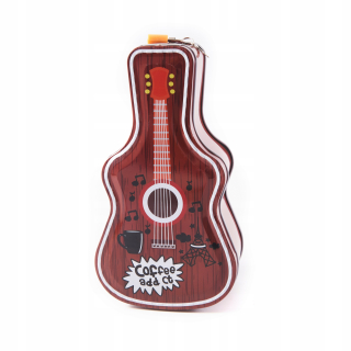 Pokladnička pre deti - VEĽKÁ KRABIČKA NA PRASIATKO S VISIACÍM ZÁMKOM, GITAROU, RÔZNE FARBY