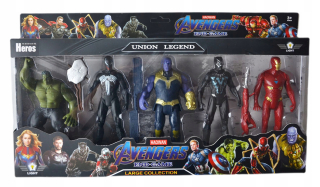 VEĽKÉ OBRÁZKY 5 PCS AVENGERS HULK IRON LED VENOM