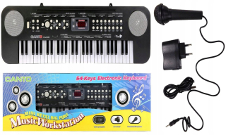 Big orgány Keyboard napájanie mikrofónu 54 Kl. 5436