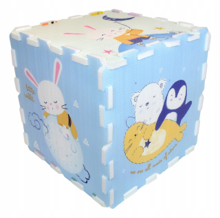 Veľký pastel penové puzzle MATA 174x116 6 ks.