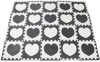 Veľké srdce Penové puzzle 30x30 20ks